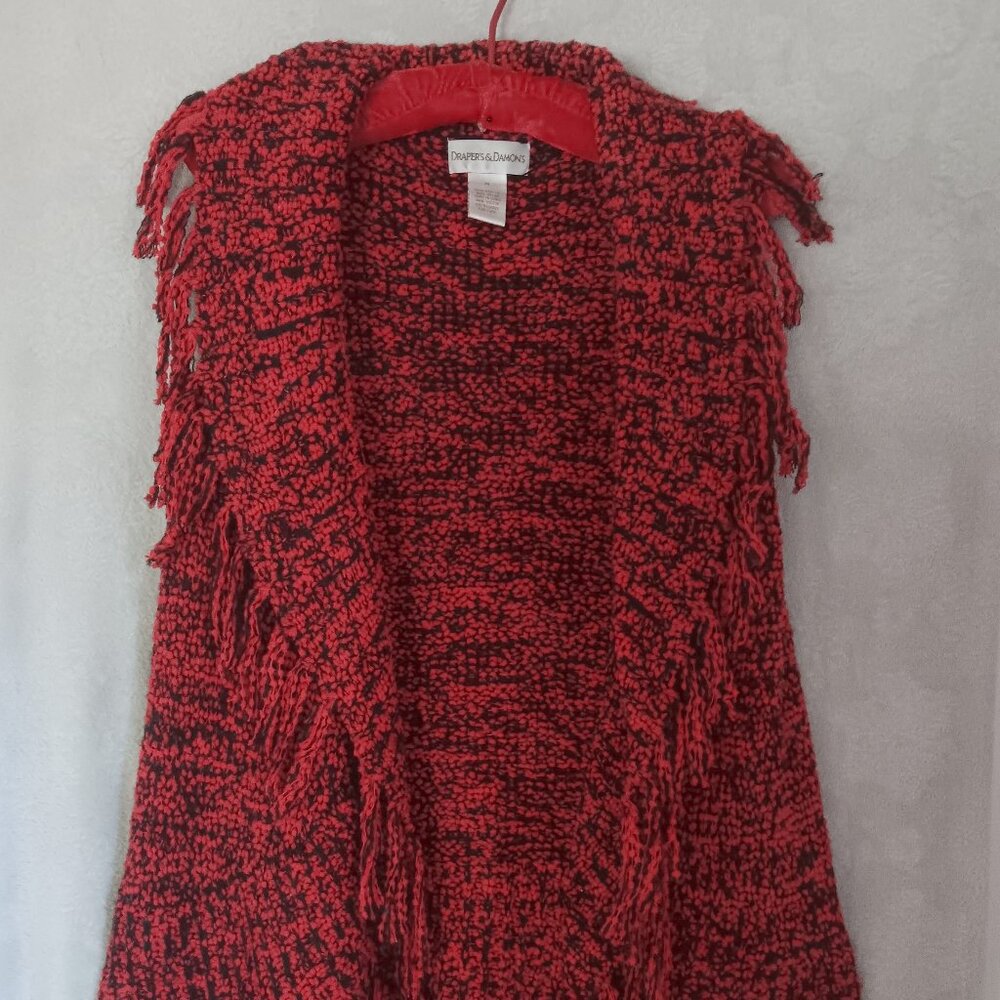 Fun, Flirty Fringe Knit Vest